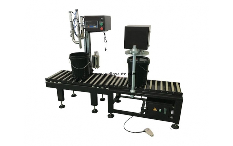 20L半自動(dòng)稱重式灌裝機(jī)+壓蓋機(jī)