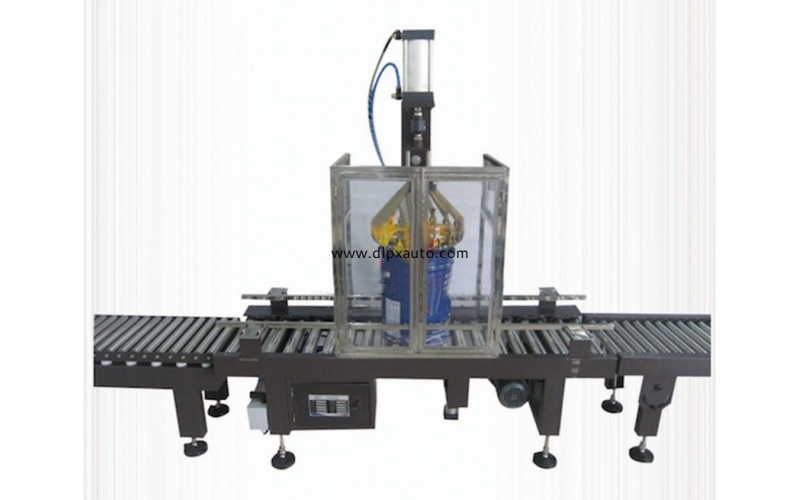 自動塑料桶排氣壓蓋機(jī)&自動花籃鐵桶夾蓋機(jī)