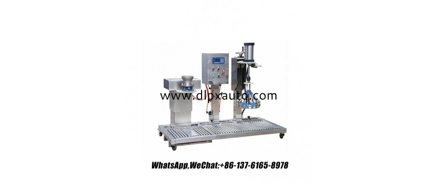 專為油、油漆、洗滌劑等設計的工業用定制液體灌裝機 3.5 加侖桶裝填料 3